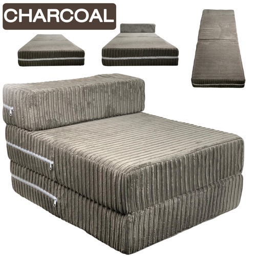 Charcoal jumbo cord - charcoal, single