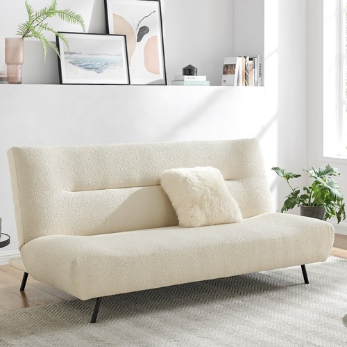 Sofa bed cream fluffy - fluffy,