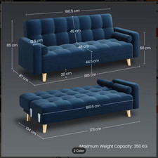 Convertible Sofa Bed 3 Seater