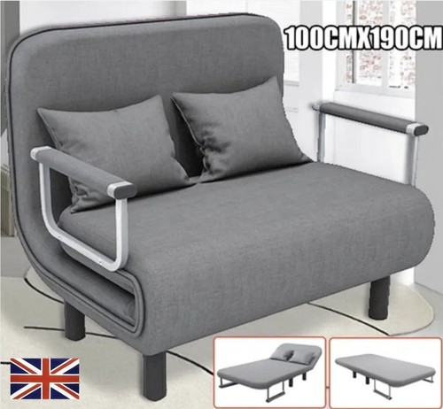 Sofabed grey fabric - sofabed,